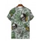 Men's Hawaiian Pineapple Skull Casual Short Sleeve T-Shirt