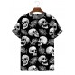 Men's Black Skull Resort Short Sleeve T-Shirt