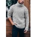 2021 Sweater High Collar Needle Men's Sweater